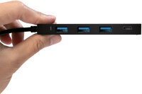 LogiLink Flacher USB 3.0 Hub mit USB-C 3.1 Gen1 Anschluss