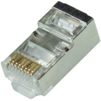 LogiLink Modularer RJ45-Steckverbinder Kat.6A, geschirmt