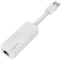 LogiLink Adaptateur USB 2.0 vers RJ45 Fast Ethernet, blanc