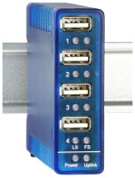 W&T Hub USB 2.0 pour utilisation industrielle, 4...