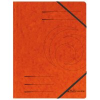 herlitz Eckspannermappe easyorga, A4, Karton, weiss