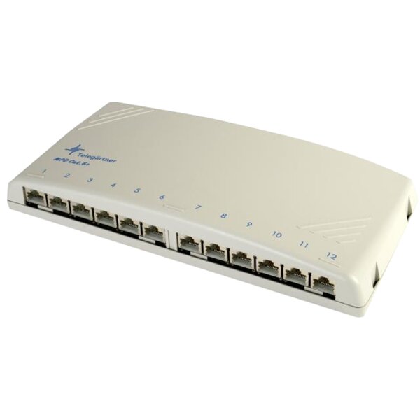 Teleg&auml;rtner R&eacute;partiteur patch modulaire cat.6A, 12 x RJ45,