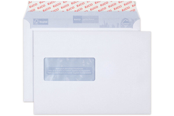 ELCO Enveloppe Proclima fen. ga C5 38999 100g, blanc, colle 500 pcs.