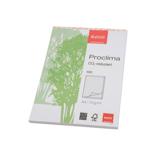 ELCO Bloc notes Proclima A4 74325.17 quadrillé, 70g 100 feuilles