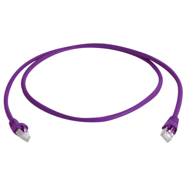 Telegärtner Patchkabel, Kat.6A (tief), S FTP, 0,5 m, grau