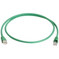Telegärtner Patchkabel, Kat.6A (tief), S FTP, 1,0 m, grün