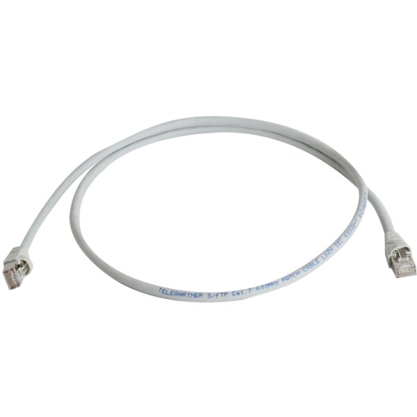 Teleg&auml;rtner Patchkabel, Kat.6A (tief), S FTP, 2,0 m, grau