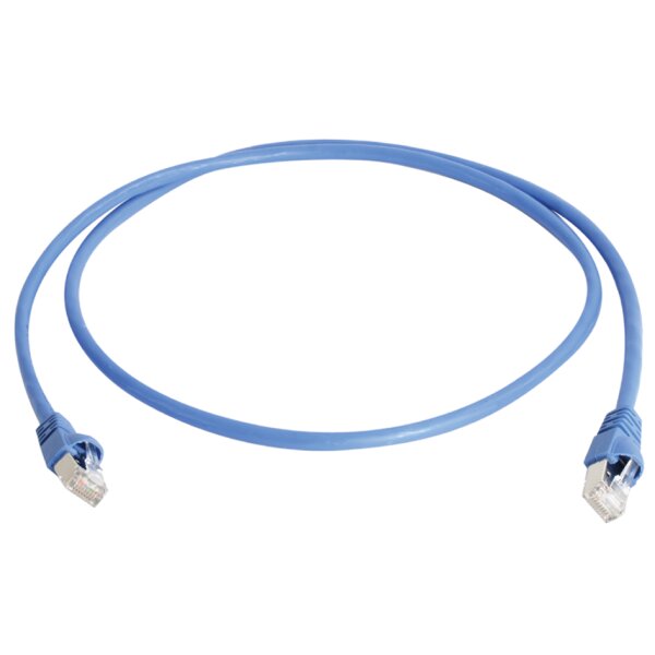 Teleg&auml;rtner Patchkabel, Kat.6A (tief), S FTP, 3,0 m, blau