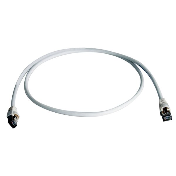 Teleg&auml;rtner Patchkabel, Kat.6A (tief), S FTP, 1,0 m, weiss