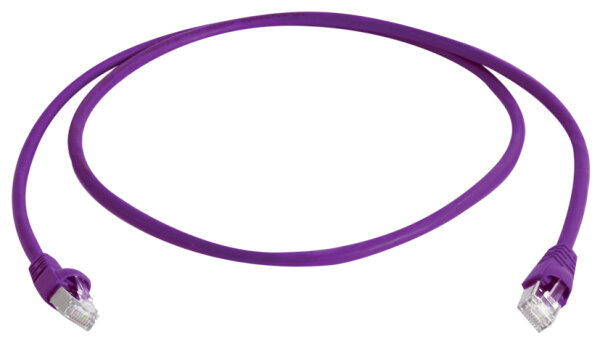 Telegärtner Câble patch, Cat.6A(profond),S/FTP,0,50 m,violet