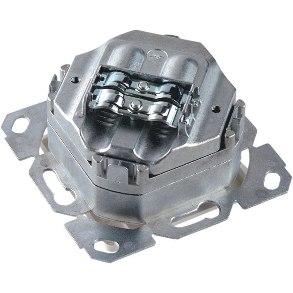 Teleg&auml;rtner AMJ45 Anschlussdose Kat.6A (tief), 2 x RJ45, aw