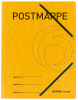 herlitz Postmappe, Karton, DIN A4, gelb