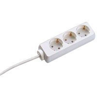 BACHMANN Steckdosenleiste SELLY 3-fach, genietet, weiss