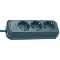 brennenstuhl Steckdosenleiste Eco-Line, 3-fach, schwarz