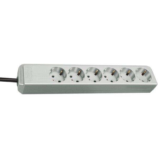 brennenstuhl Steckdosenleiste Eco-Line, 6-fach, schwarz