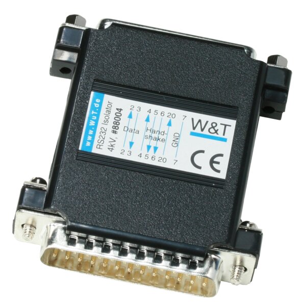 W&amp;T Optischer Isolator RS232 - 4 KV, 0 - 115.200 Baud