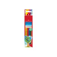 FABER-CASTELL Farbstifte Colour Grip 112406 6 Farben