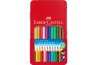 FABER-CASTELL Farbstifte Colour Grip 112413 12 Farben...