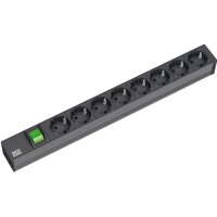 BACHMANN 19 Steckdosenleiste, 8-fach, mit Wippschalter