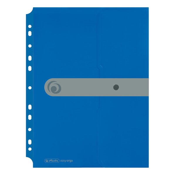 herlitz Dokumententasche easy orga to go, transparent-blau