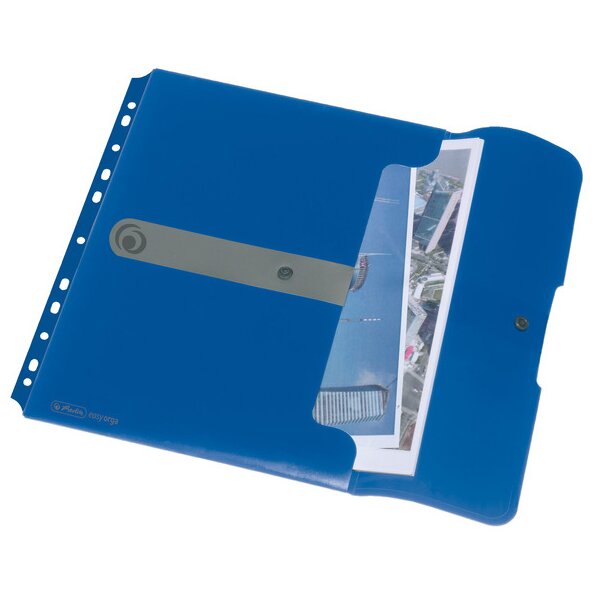 herlitz Dokumententasche easy orga to go, transparent-blau