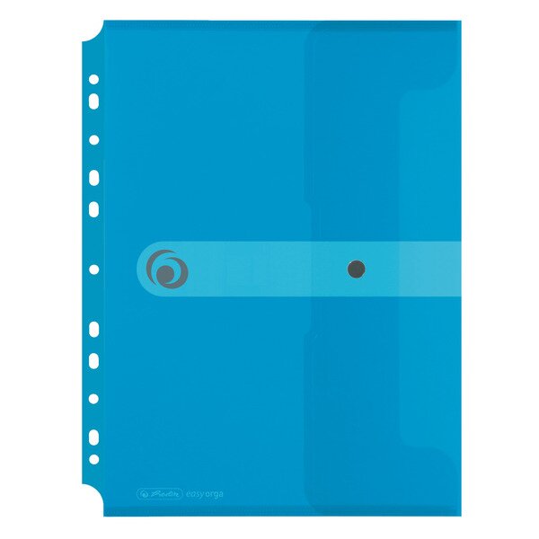 herlitz Dokumententasche easy orga to go, transparent-blau