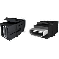 BACHMANN Cadre de support pour 2 prises keystone, noir