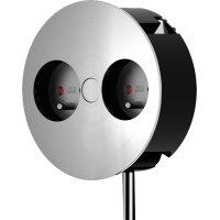 BACHMANN Multiprises encastrable pour table Twist,2 x UTE FR