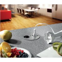 BACHMANN Multiprises encastrable pour table Twist,2 x UTE FR