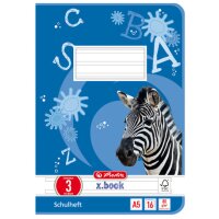 herlitz Cahier x.book, A5, linéature 27 / ligné