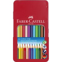 FABER-CASTELL Dreikant-Buntstifte Colour GRIP, 24er Etui