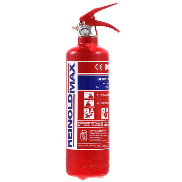 REINOLD MAX Feuerl&ouml;scher f&uuml;r Kraftfahrzeuge, 2 kg, DIN EN 3