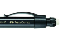 FABER-CASTELL Druckbleistift GRIP PLUS HB 130733 schwarz met., Radierer 0.7mm