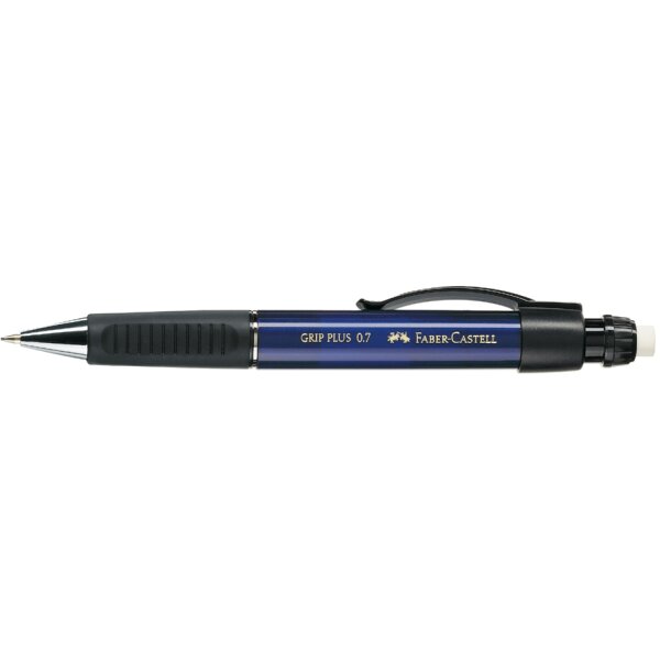 FABER-CASTELL Porte-mines GRIP PLUS 1307, bleu-m&eacute;tallique