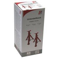 IWH Unterstellbock-Set, Tragkraft: 3.000 kg, rot
