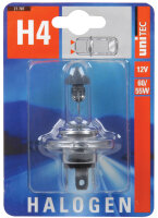 uniTEC KFZ-Lampe H4 für Hauptscheinwerfer, 12 V, 60...