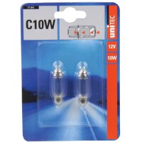 cartrend KFZ-Soffittenlampe, 12 Volt, 10 Watt, Inhalt: 2...