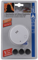 uniTEC Rauchmelder CE Mini, weiss, Alarmsignal: ca. 85 dB