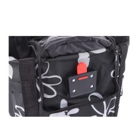 FISCHER Fahrrad-Lenker-Einkaufstasche, schwarz weiss