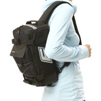 FISCHER Fahrrad-Gepäckträgertasche 2in1, schwarz