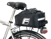 FISCHER Sac pour porte-bagage de vélo 2 en 1, noir