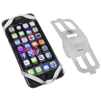 FISCHER Fahrrad-Smartphonehalter Silikon, weiss
