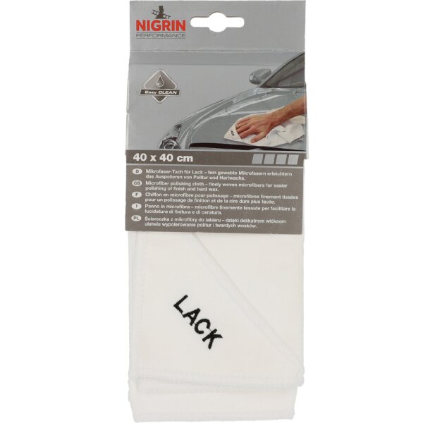 NIGRIN chiffon en microfibres Performance, pour polissage
