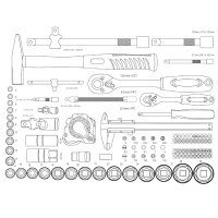 BRÜDER MANNESMANN Jeu doutils, 159 pièces,...