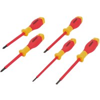 BRÜDER MANNESMANN Jeu de tournevis VDE, 5 pièces