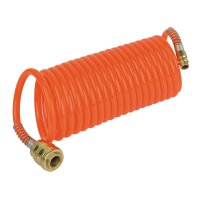 BRÜDER MANNESMANN Druckluft-Spiralschlauch 4,5 m,...