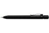 FABER-CASTELL Druckbleistift GRIP 2011 B 131287 schwarz met., Radierer 0.7mm