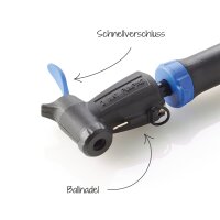 FISCHER Mini-Fahrrad-Luftpumpe, für alle Ventile