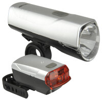 FISCHER Fahrrad LED-Beleuchtungs-Set 20 10 Lux