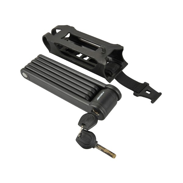 FISCHER Falt-Fahrradschloss mit Halter, Länge: 850 mm